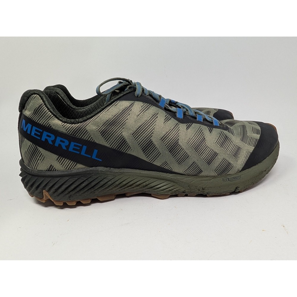 Merrell Agility Synthesis Shoes Mens Size 11 Green Trail Running Flex